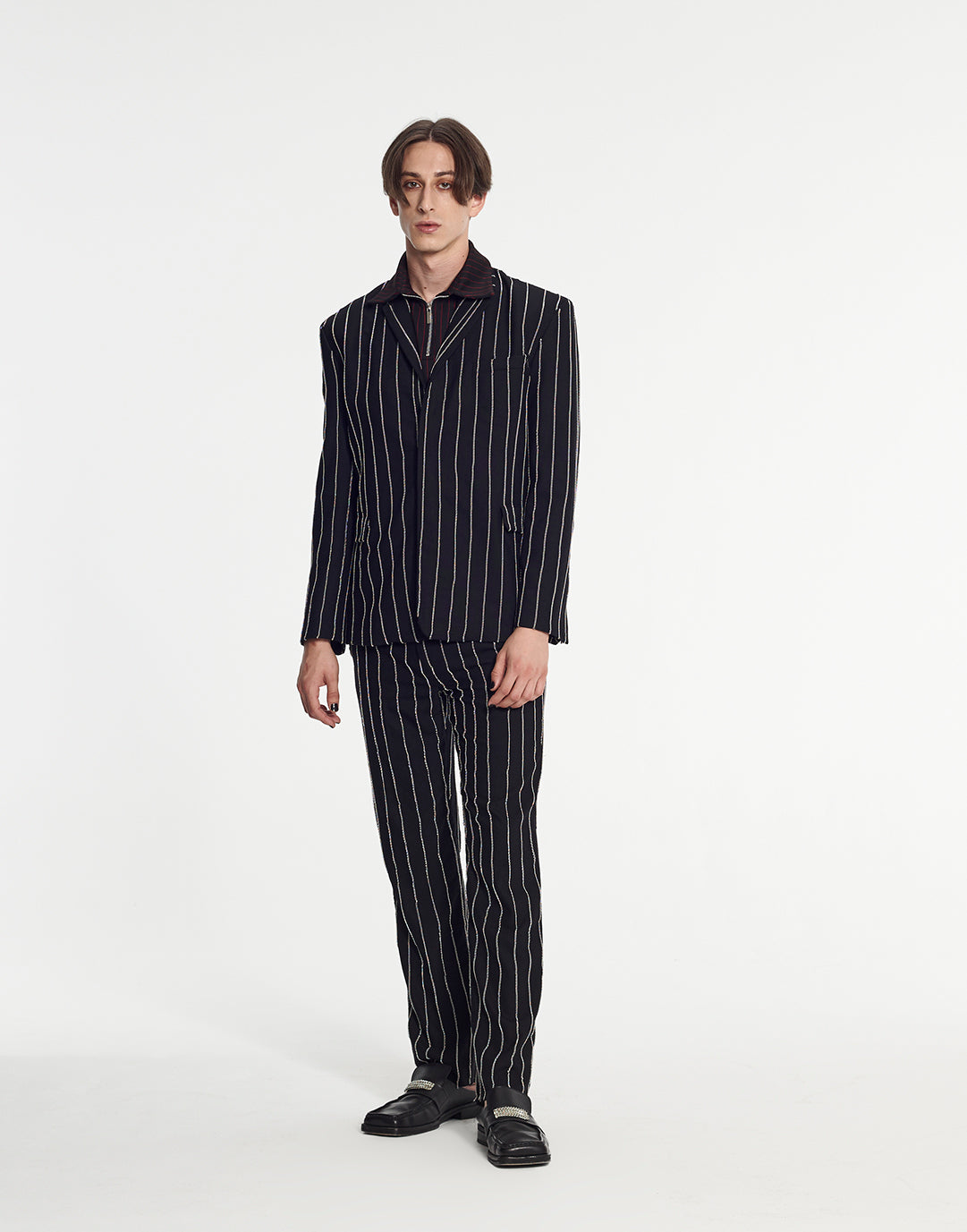 Tailored Suit with Chain Embroidery by Armand Basi