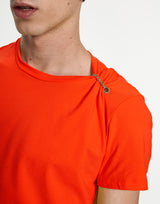 Crewneck T-Shirt with Metal Chain Detail by Armand Basi