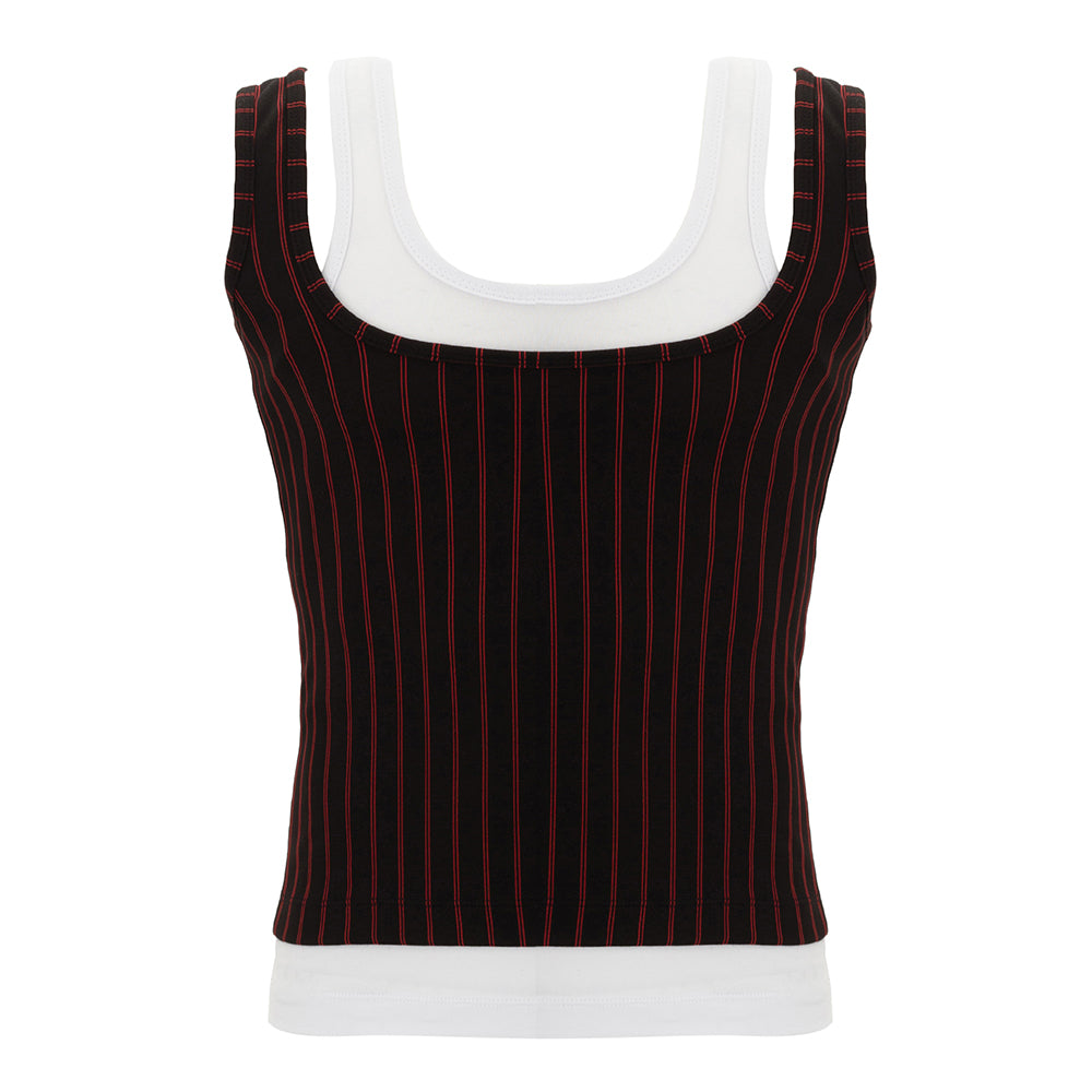 Double Tank Top with Deep Neckline by Armand Basi