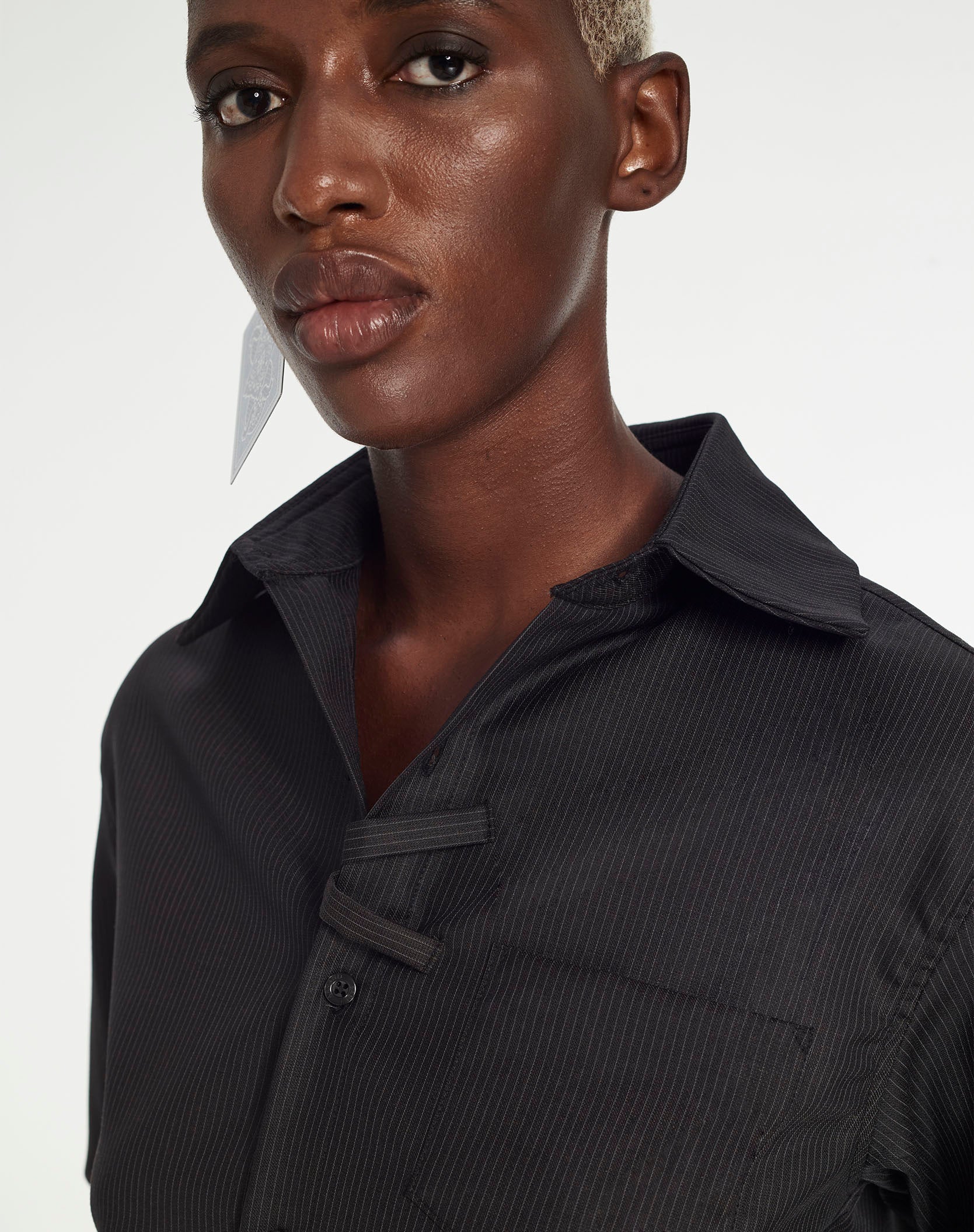 Classic White Shirt with Chest Patch Pocket by Armand Basi