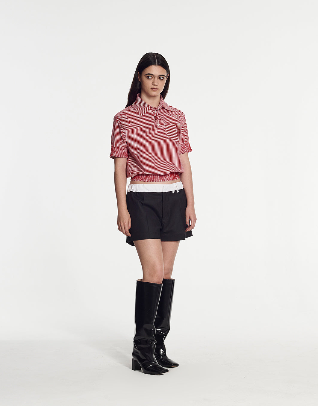 Short Polo-Shirt with Chest Patch Pocket by Armand Basi