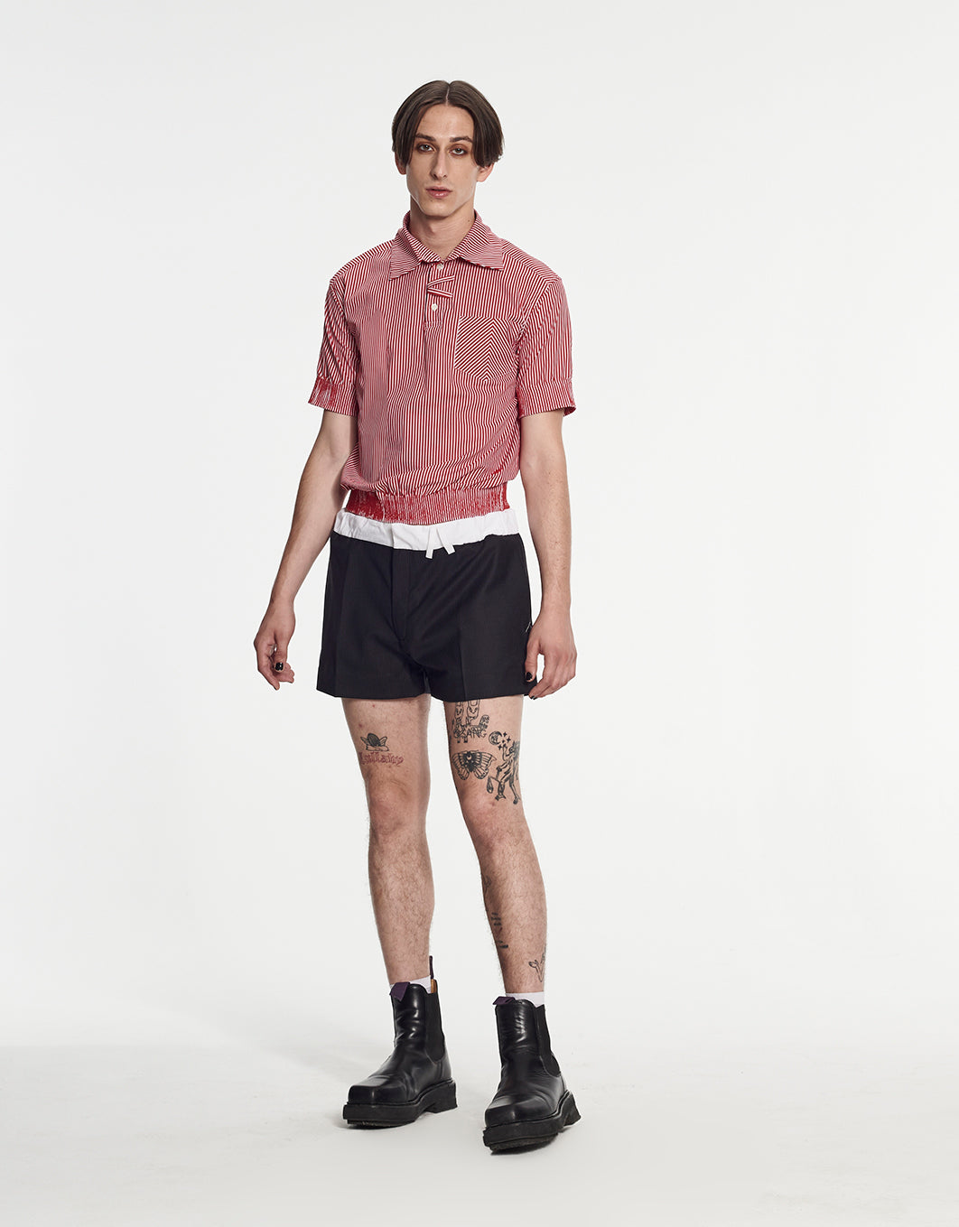 Short Polo-Shirt with Chest Patch Pocket by Armand Basi