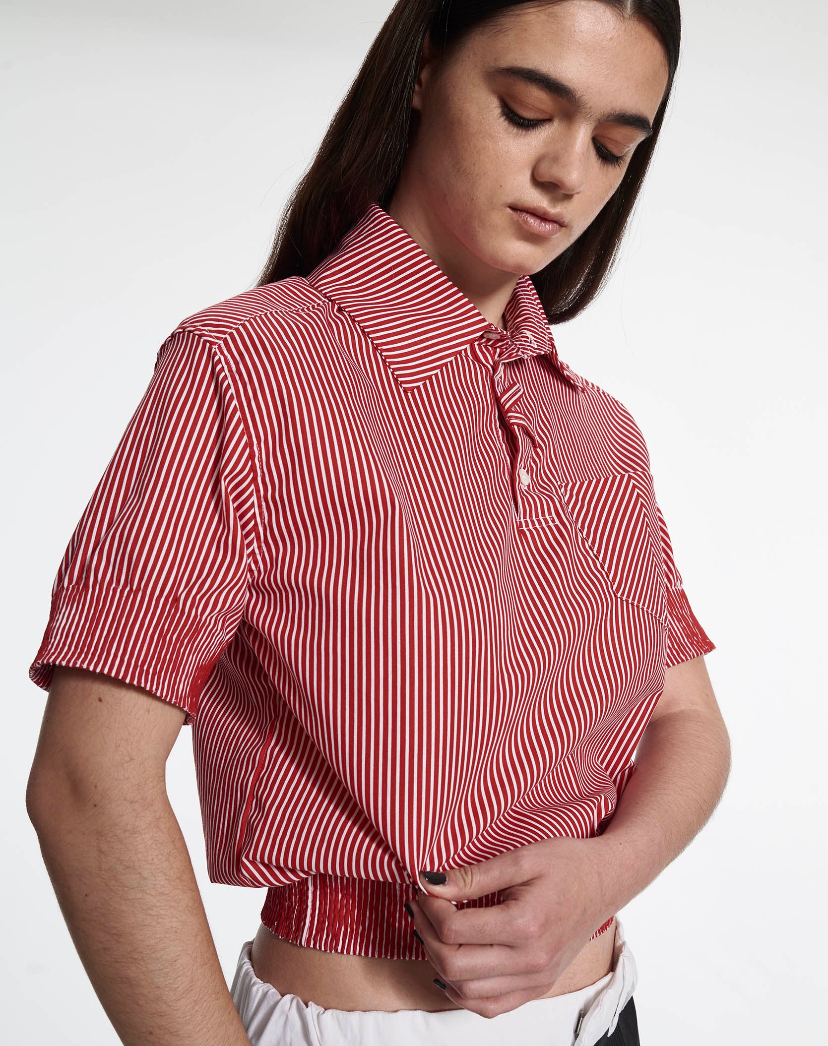 Short Polo-Shirt with Chest Patch Pocket by Armand Basi