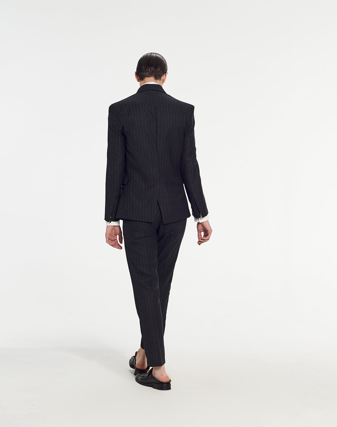 Short Tailored Jacket in Pinstripe Fabric by Armand Basi