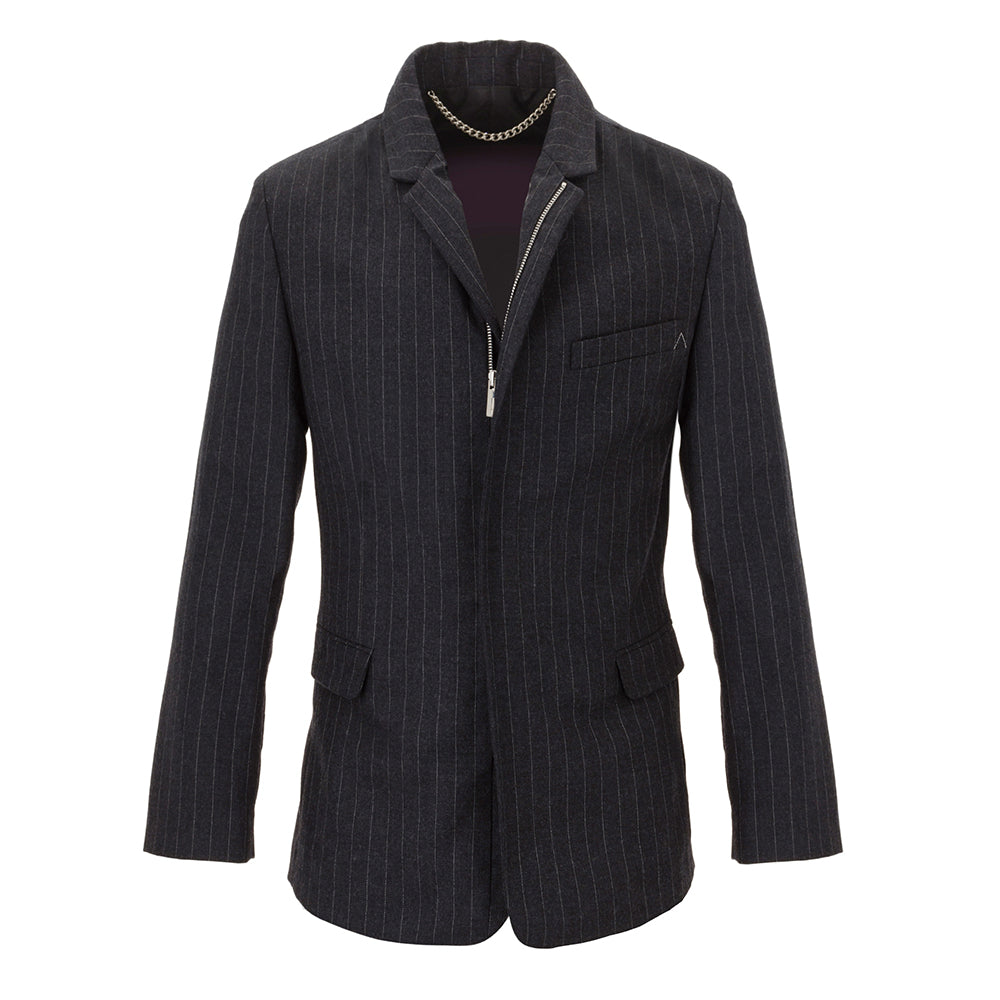 Short Tailored Jacket in Pinstripe Fabric by Armand Basi