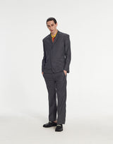 Short Tailored Jacket in Pinstripe Fabric by Armand Basi