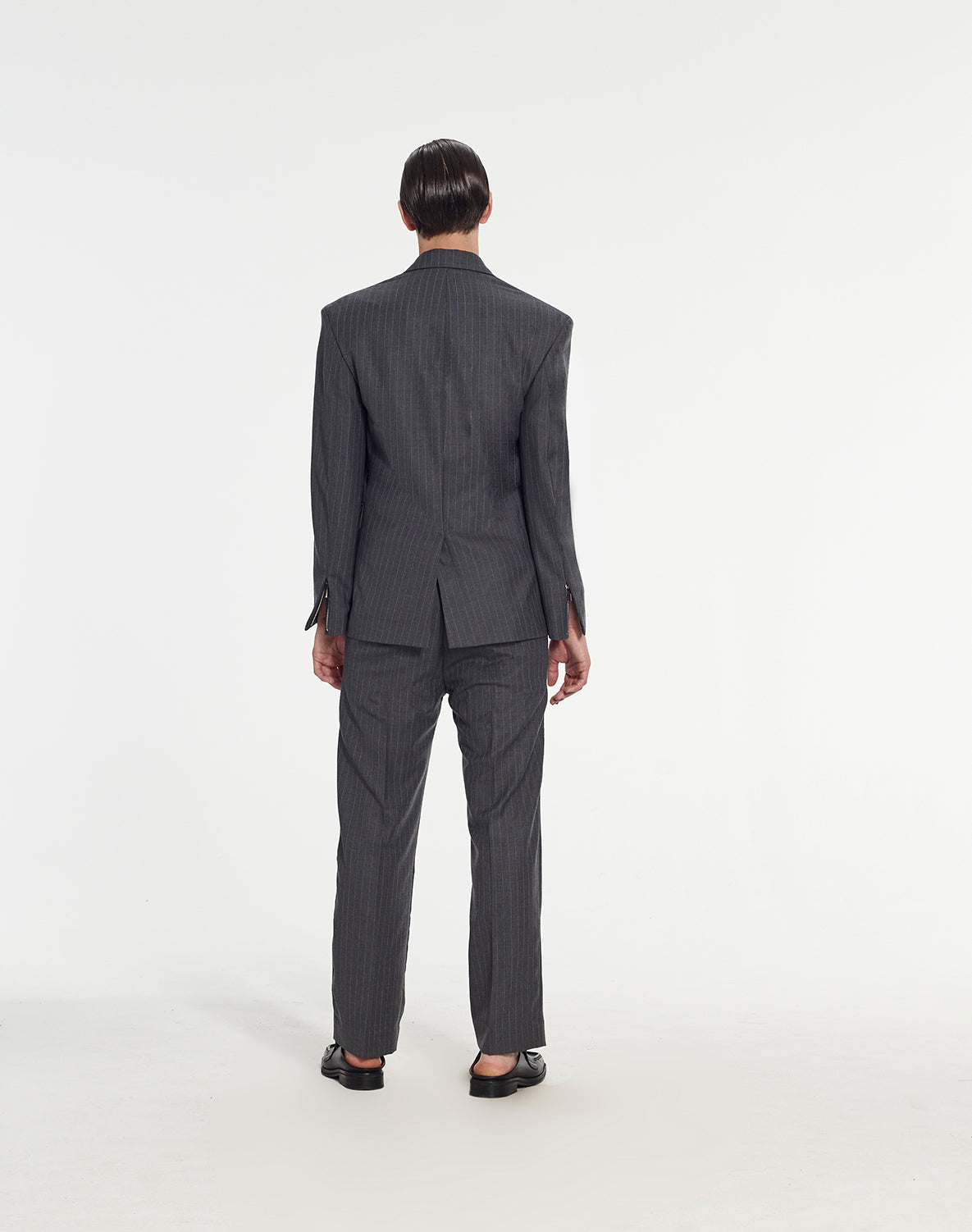 Short Tailored Jacket in Pinstripe Fabric by Armand Basi