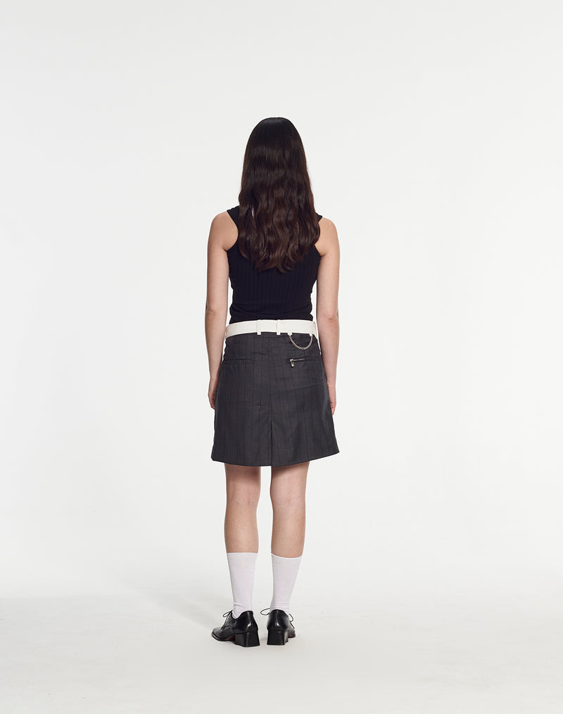 Joan Dark Skirt Trouser in Pinstripe Fabric by Armand Basi