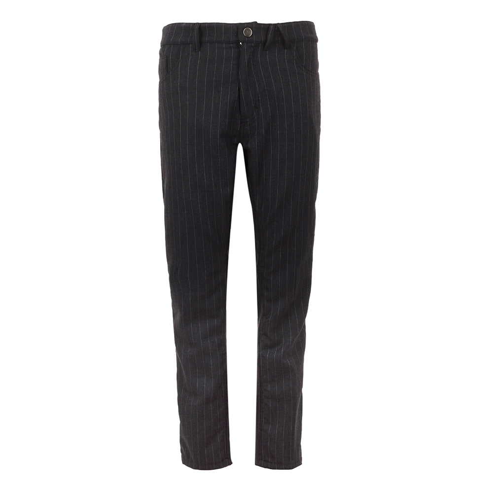 Suede Denim Trouser in Pinstripe Fabric by Armand Basi