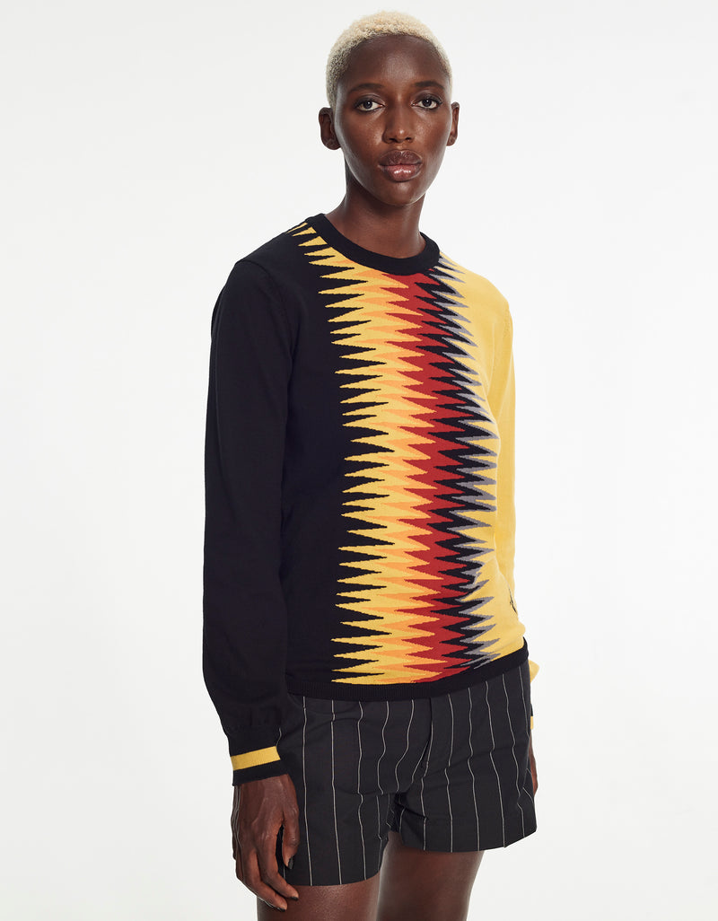 Will Sweater with Flames Intarsia by Armand Basi