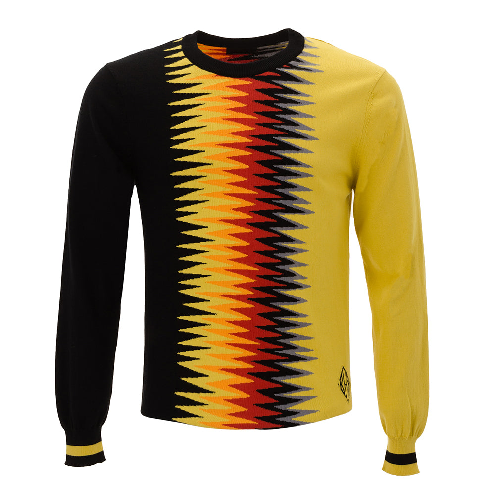 Will Sweater with Flames Intarsia by Armand Basi